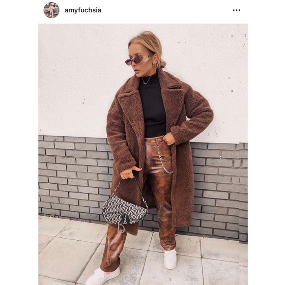 missguided teddy coat